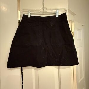 BDG Black Denim Mini Skirt